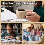 LemonRoad 6 oz Espresso Cups Set of 4 - Unglazed Porcelain Mugs with Handle Natural Earthiness Finish, for Espresso, Latte, Cappuccino & Tea