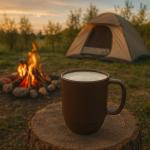 JapanBargain Japanese Plastic Mug 12oz BPA-Free Non-Toxic Unbreakable Camping Coffee Tea Milk Juice Water Mug Made in Japan Dishwasher & Microwave Safe, Chocolate Brown