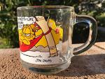 McDonald Glass Garfield & Odie Coffee Mug 1978 Vintage Collectible Jim Davis [Hammock]