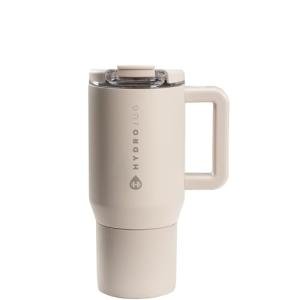HydroJug Coffee Traveler 20 oz - Leak-Resistant, Ceramic-Lined Insulated Travel Coffee Mug for Hot or Cold Drinks with Flip Lid & Handle, Dishwasher Safe Coffee Tumbler, Dune