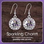 Inspired Silver - Coffee Travel Mug - Silver Dangle Earrings for Women - Unique Charm Earrings French Hook Drop - Women's Dangly Earrings Jewelry Gift