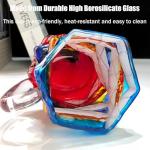 BUENLY Chapter Book Mug Novelty Coffee Mugs, Novelty 3D Painted Books Coffee Mug, 11Oz Books Stack Glass Cup Gift for Readers (1pcs)