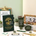 Pickmesh 3 Pcs Male Nurse Gifts Set 17 oz Coffee Tumbler A5 Leather Journal with Ballpoint Pen Nurse Appreciation Gift for Office Valentines Graduation Men Nursing CRNA Gifts (Green)