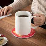 GANBEITEE Extra Large Coffee Cups 33 oz, Oversized Mug Super Big Tea Cup with Handle Lid Spoon for Office and Home (White)