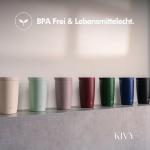 KIVY Travel Coffee Mug Tumbler [24h Cold | 6h Hot] Reusable Insulated Coffee Tumbler Stainless Steel - Spill Proof Coffee Travel Mug - Leakproof 12oz Insulated cup to go - Dishwasher Safe, BPA Free