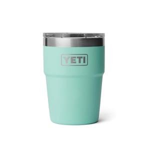 YETI Rambler 16 oz Stackable Tumbler, Vacuum Insulated, Stainless Steel with MagSlider Lid, Seafoam