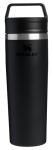STANLEY Cafe To Go Travel Mug 20 oz | Leakproof Two-Part Drink Through Lid | Tumbler Cup for Coffee, Tea and Drinks | Insulated Stainless Steel Coffee Mug | BPA-Free | Black 2.0