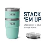YETI Rambler 16 oz Stackable Tumbler, Vacuum Insulated, Stainless Steel with MagSlider Lid, Seafoam