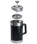 STANLEY Classic Stay-Hot French Press Coffee Maker 48 oz | 5 Minute Brew, 4 Hours Hot | Mesh Filter for Coffee Grounds | Insulated Stainless Steel French Press | BPA-Free | Black 2.0