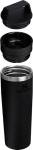 STANLEY Cafe To Go Travel Mug 20 oz | Leakproof Two-Part Drink Through Lid | Tumbler Cup for Coffee, Tea and Drinks | Insulated Stainless Steel Coffee Mug | BPA-Free | Black 2.0