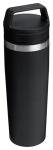 STANLEY Cafe To Go Travel Mug 20 oz | Leakproof Two-Part Drink Through Lid | Tumbler Cup for Coffee, Tea and Drinks | Insulated Stainless Steel Coffee Mug | BPA-Free | Black 2.0