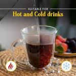 AYL Double Wall Glass Coffee Mugs - 13 oz Insulated Clear Latte Mugs Set of 2, Perfect for Espresso, Cappuccino, Latte, Tea - Elegant Glass Coffee Cups