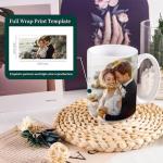 Joyclub 12 Set Sublimation Mugs Blank 15 oz Coffee Mugs Bulk White Ceramic Cups with Handle Tazas Para Sublimar for Coffee Latte Tea Milk Soup DIY Gifts