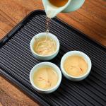 Set of 6 Chinese Handmade Ceramic Kung Fu Tea Cup, 1.52 oz/45 ML, Porcelain Tea Mugs Without Handles China style Teaware Gifts Set