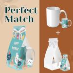 Joyclub 12 Set Sublimation Mugs Blank 15 oz Coffee Mugs Bulk White Ceramic Cups with Handle Tazas Para Sublimar for Coffee Latte Tea Milk Soup DIY Gifts