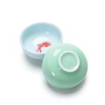 Set of 6 Chinese Handmade Ceramic Kung Fu Tea Cup, 1.52 oz/45 ML, Porcelain Tea Mugs Without Handles China style Teaware Gifts Set