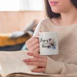 JRTW Hummingbird Mug, Enjoy the Little Things Inspirational Quotes Coffee Cups Ceramic, Hummingbird Gifts for Women, Inspirational Gifts Coffee Mug Cup for Women Girls