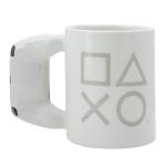Paladone PlayStation Shaped Ceramic Coffee Mug – Officially Licensed PS5 Novelty Gift Featuring Controller Handle, 480 ml (16 fl oz)