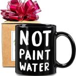 FALJIOK Funny Appreciation Coffee Mug Gifts for Art Teacher, Not Paint Water Painter Artist Mug Gifts, Novelty Teacher Coffee Mug 11oz, Funny Teacher Appreciation Mug Gifts for Birthday Christmas-75