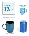 Ceramic Mugs 12oz,Large Ceramic Coffee Cups for Men, Women, Dad, Mom, Modern Coffee Mugs With Handle For Tea,Latte,Cappuccino,Cocoa. (Blue 1 Pack)