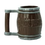 ABYSTYLE One Piece Anime Straw Hat Jolly Roger Barrel Ceramic Coffee Tea 3D Mug 12 oz Drinkware Manga Gift One Piece Mug OP Merch Anime Collectible Cup