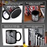 POEKLSYNM Mechanic Coffee Cup, Toolbox Set Car Mechanic, Handyman Wrench, Tools, Dad, Husband Gift, Men'S Gift | 11 Ounce Ceramic Cup Tea