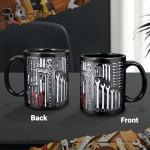 POEKLSYNM Mechanic Coffee Cup, Toolbox Set Car Mechanic, Handyman Wrench, Tools, Dad, Husband Gift, Men'S Gift | 11 Ounce Ceramic Cup Tea