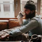 Beautyflier 8pcs Anti-Slip Neoprene 2.5mm Thick Collapsible Heat Resistant Coffee Cup Insulated Sleeve for Coffee/Tea/Cold Drinks (Geometric gradient),20 ounces