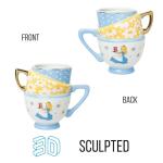 Silver Buffalo Disney Alice in Wonderland and Dinah Stacked Teacup 3D Sculpted Ceramic Coffee Mug, 20 Ounces