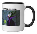 Disney Villains Maleficent Panels Before And After Coffee Ceramic Mug, Black/White
