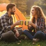 4 PCS Stainless Steel Coffee Mug with Handle, 10oz/300ml Metal Double Walled Cups Anti Scalding Insulated Mugs Reusable Metal Cup Tumbler for Home Camping Travel Outdoors Coffee,Tea and Cold or Hot