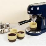 DEAYOU Set of 6 Ceramic Espresso Cups, 4.2oz Stackable Japanese Tea Cups, Handleless Chinese Teacup, Thick Walled Demitasse Cups for Espresso Machine, Cafe, Dishwasher & Microwave Safe