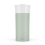 Ello Ogden 16oz Ceramic Travel Mug with Splash-Resistant Slider Lid and Protective Silicone Sleeve, Perfect for Coffee or Tea, BPA-Free, Dishwasher Safe, Honeydew