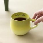 Ceramic Coffee Mug Green Inspirational Ceramic Mug, 12 oz Ceramic – Handcrafted Green Gradient Glaze, Today Is a Gift Inspirational Quote & Surprise Bottom Panda Art, Gift Boxed for Women