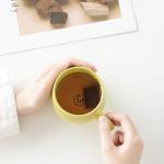 Ceramic Coffee Mug Green Inspirational Ceramic Mug, 12 oz Ceramic – Handcrafted Green Gradient Glaze, Today Is a Gift Inspirational Quote & Surprise Bottom Panda Art, Gift Boxed for Women