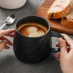 Large Capacity Ceramic Mug - Minimalist Design, Unique Water Cup for Tea & Coffee - Office & Home Use, Couple Mugs Set with Stylish Aesthetic