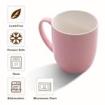 Urbanstrive 16 oz Large Coffee Mug with Handle Tea Cup Novelty Coffee Cup Idea Gift for Men Women Office Work (Pink)