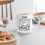 Fathers Day Dad Gifts from Daughter Son Wife: 11oz Funny Coffee Mug for Dad Unique Birthday Gifts for Father Husband Men Him Personalized Christmas Anniversary Retirement Presents for Daddy Stepfather