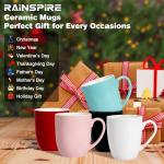 Urbanstrive 16 oz Large Coffee Mug with Handle Tea Cup Novelty Coffee Cup Idea Gift for Men Women Office Work (Pink)