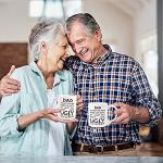 Fathers Day Dad Gifts from Daughter Son Wife: 11oz Funny Coffee Mug for Dad Unique Birthday Gifts for Father Husband Men Him Personalized Christmas Anniversary Retirement Presents for Daddy Stepfather