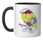 Disney Ink and Paint Jiminy Cricket from Pinocchio 1940 Ceramic Mug, Black/White