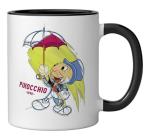 Disney Ink and Paint Jiminy Cricket from Pinocchio 1940 Ceramic Mug, Black/White