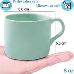 Ponerine Duck Porcelain Mugs - 2Pcs Animal Figurine Coffee Mugs & Tea cups, Funny Valentine's Day Creative Romantic Birthday Gifts for You, With Stainless steel Spoon