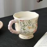 Movlen Rabbit Ceramic Coffee Mug, 13oz Cute Cartoon Tea Cup with Handle, Animals Porcelain Mug for Latte Cappuccino Milk Cocoa, Kawaii Birthday Easter Gifts for Girl Friends Mom