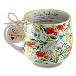 Lighthouse Christian Products God Will Make a Way - Vintage Floral 18 Ounce Ceramic Drinking Mug