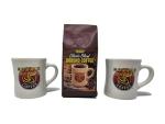 Waffle House Coffee Lover’s Bundle – 12 oz Original Ground Coffee with 2 Classic Diner Mugs, Gift Set for Coffee Fans