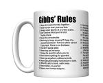 CJ Artisans NCIS Gibbs' Rules Coffee Mug (All 38 Rules)