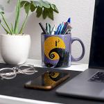 Nightmare Before Christmas Disney The 20-Ounce Glitter Mug | Oversized Large Ceramic Coffee Mugs And Cups, Novelty Drinkware | Home & Kitchen Gifts And Collectibles