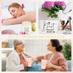 Lallisa 4 Pcs Mother's Day Gifts Box Set for Best Mom Ever Mother in Law Grandmom Coffee Mug Cup with Lid Lavender Scented Candles and Makeup Bags for Birthday Gifts from Daughter Son(Mom)