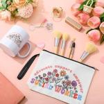 Havawish 3 Pcs Social Work Month Gifts for Women Social Worker Cosmetic Bag Makeup Bag 11 oz Coffee Mug Cup and Acrylic Keychain with Tassels Appreciation Gifts for Volunteer Coworker